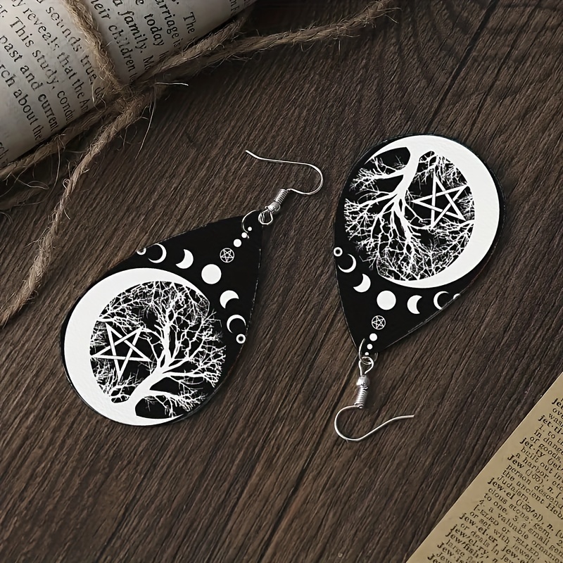 Moonlight Tree Earrings Pair For Men - Daily Decoration Gift